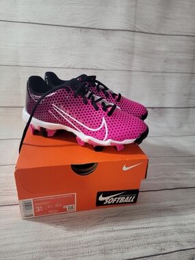 Nike Hyperdiamond 4 Keystone Kids' Hot Pink Softball Cleats
